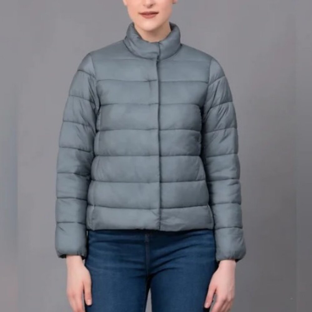 Uniqlo ultra light down puffer jacket grey women's size XS